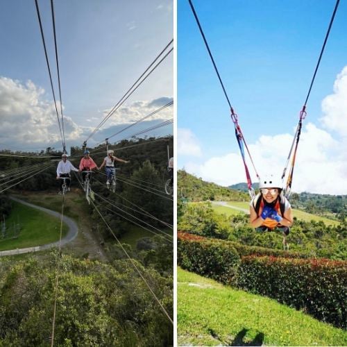 Bicicletas aéreas + Canopy Supermán